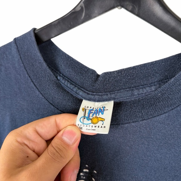 Vintage 1993 True Fan Atlanta Braves MLB Baseball Sport Blue Shirt Size M - Picture 8 of 9